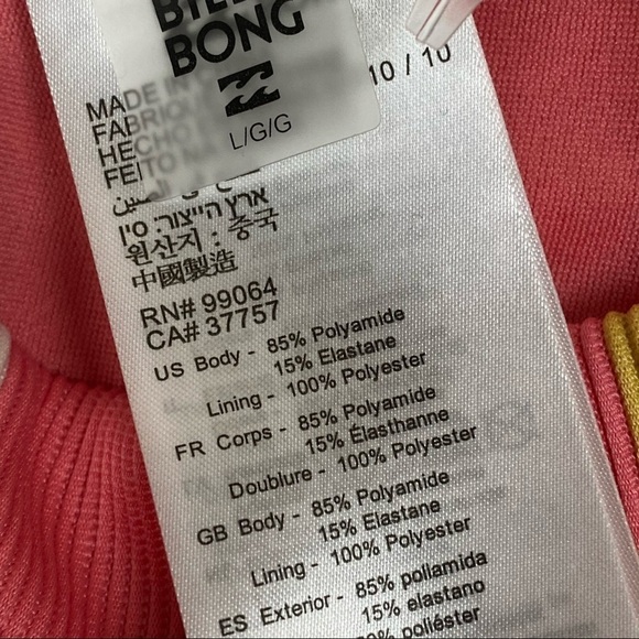 Billabong Tanlines Maui Rider Bikini Bottom Size L - Picture 9 of 10